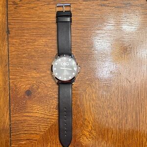 GBG Los Angeles Black Leather Band